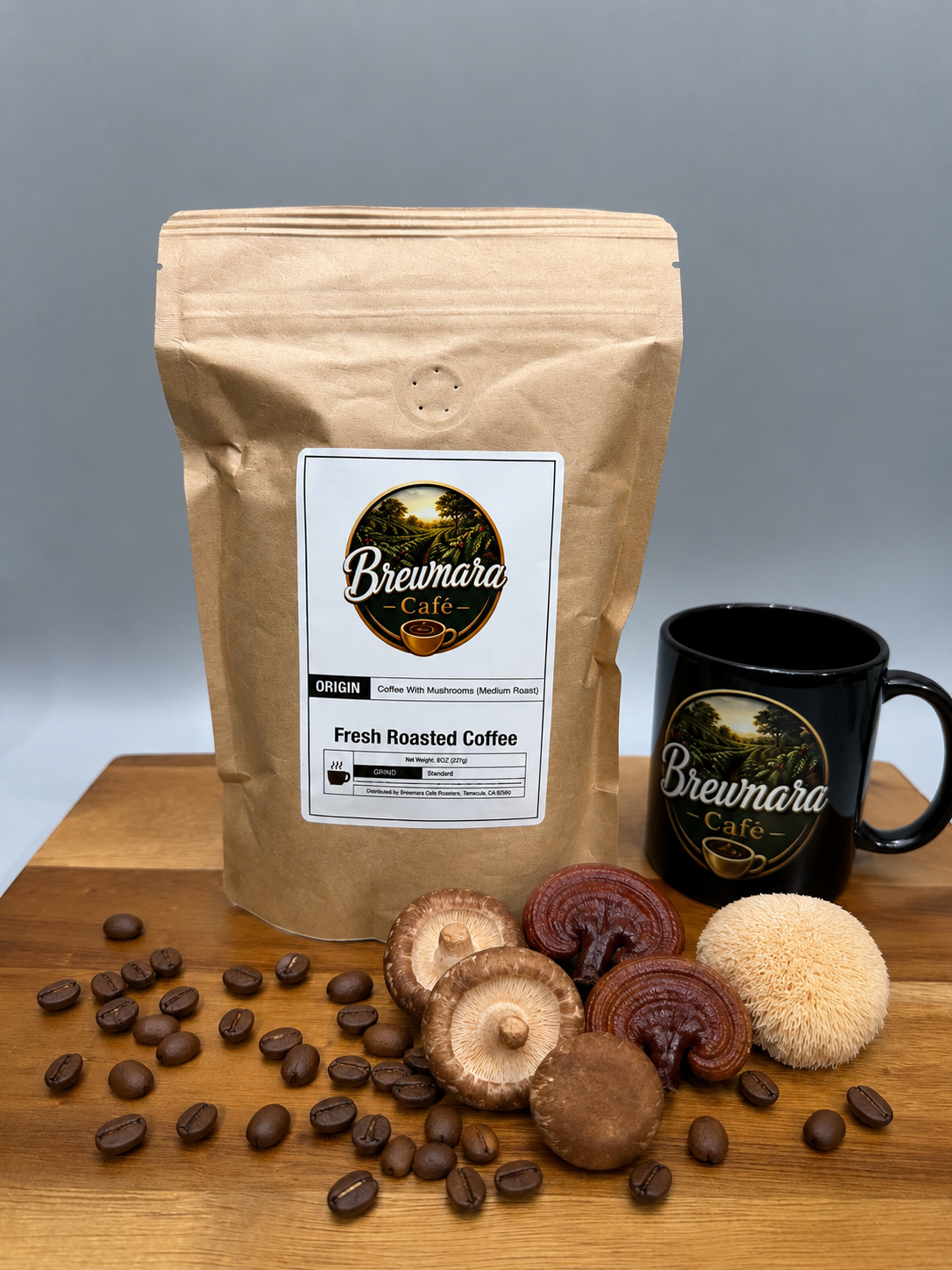 Coffee with Mushrooms Medium Roast