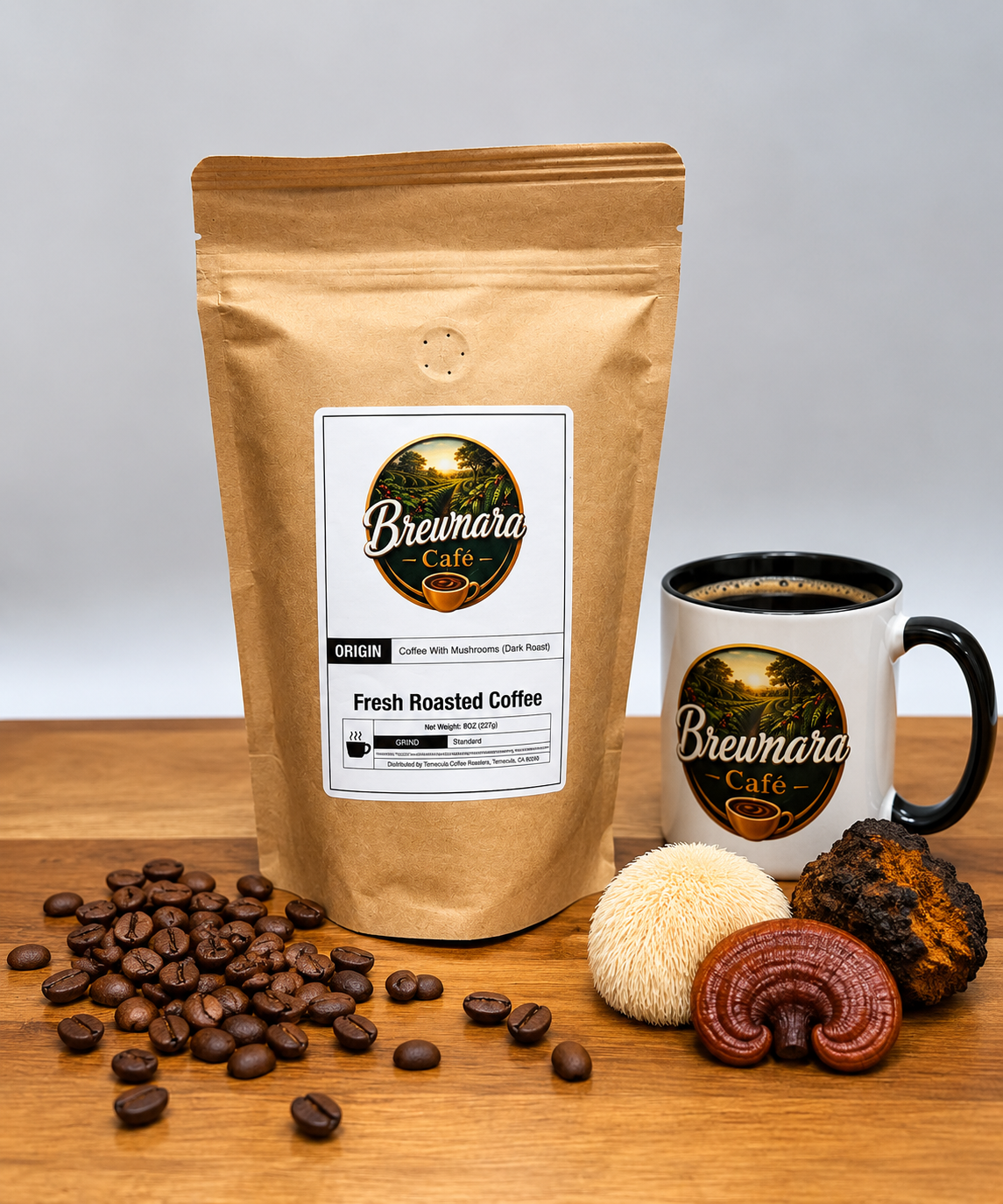 Coffee with Mushrooms Dark Roast